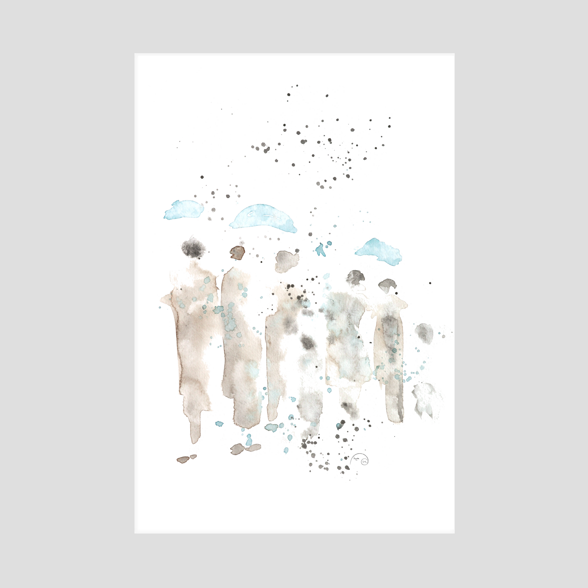 Sous la pluie